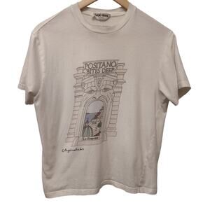 Emporio Sirenuse The Angelica Hicks 'Positano Bites Deep' T-Shirt White